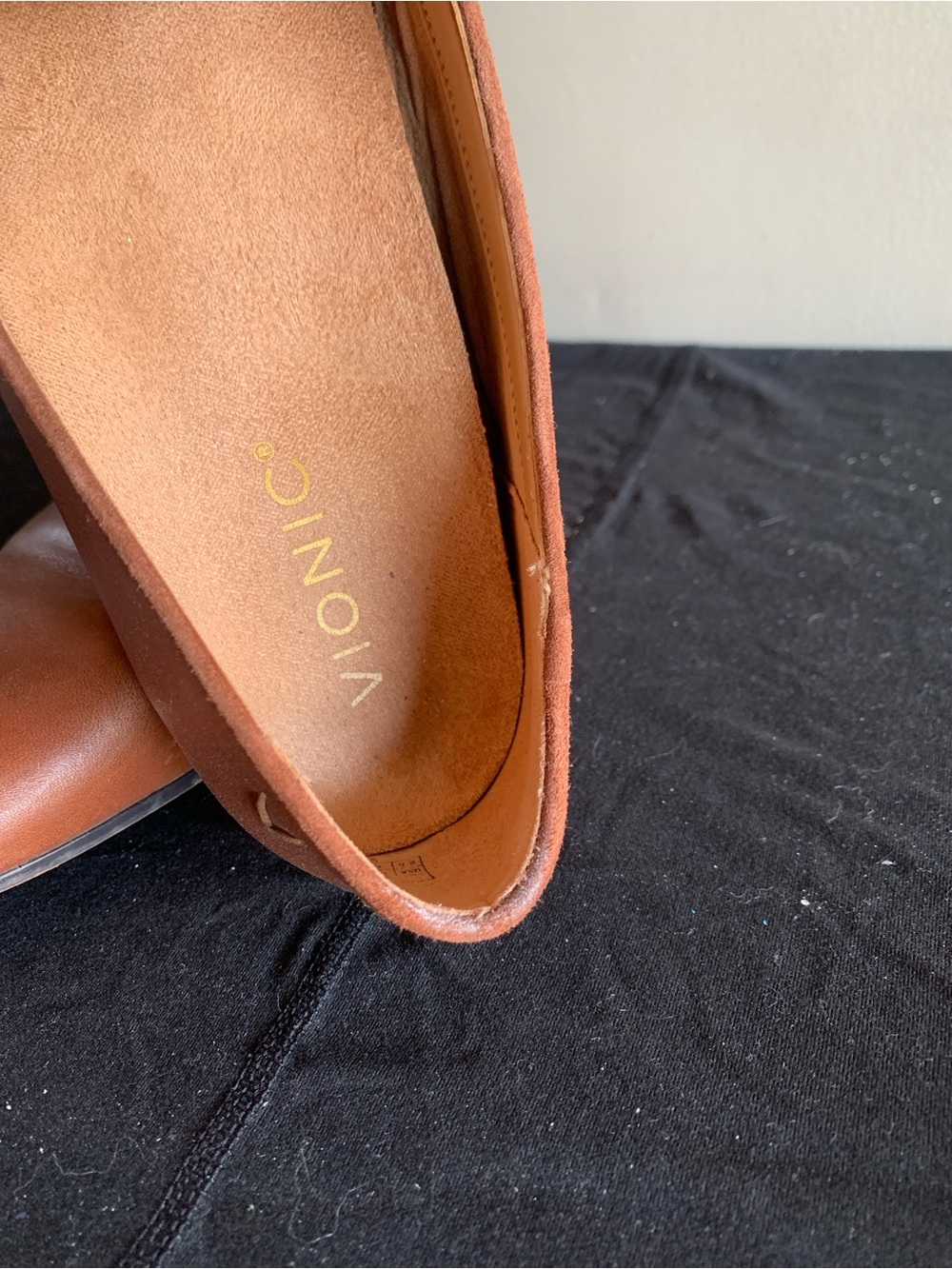 Vionic Women's Brown Leather Slip-On Loafers - Picture 2 of 5